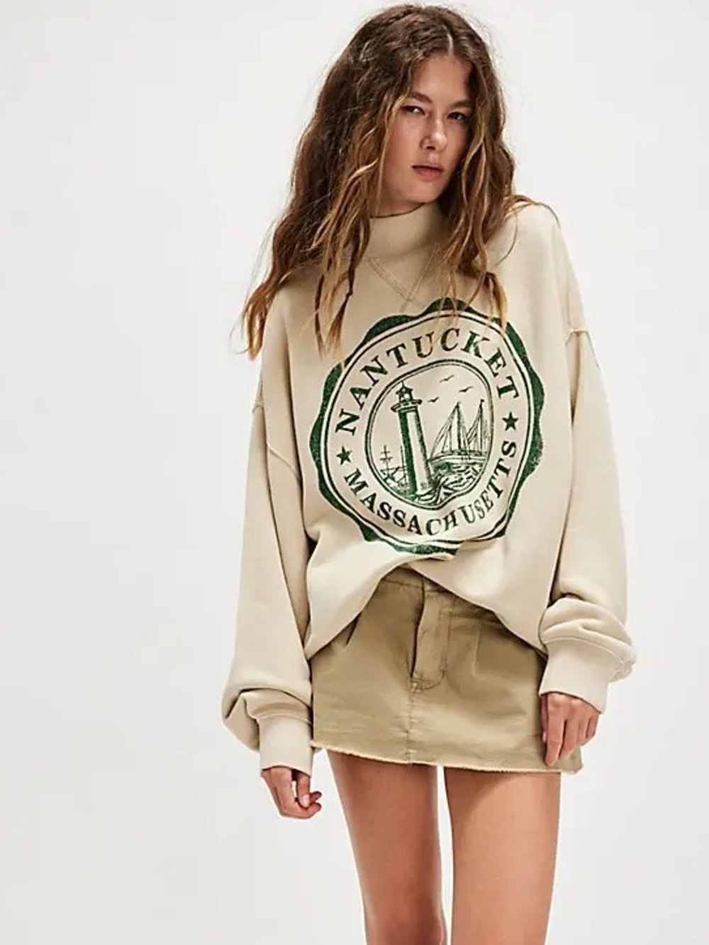 FREE PEOPLE Diana Sweatshirt, Size XS